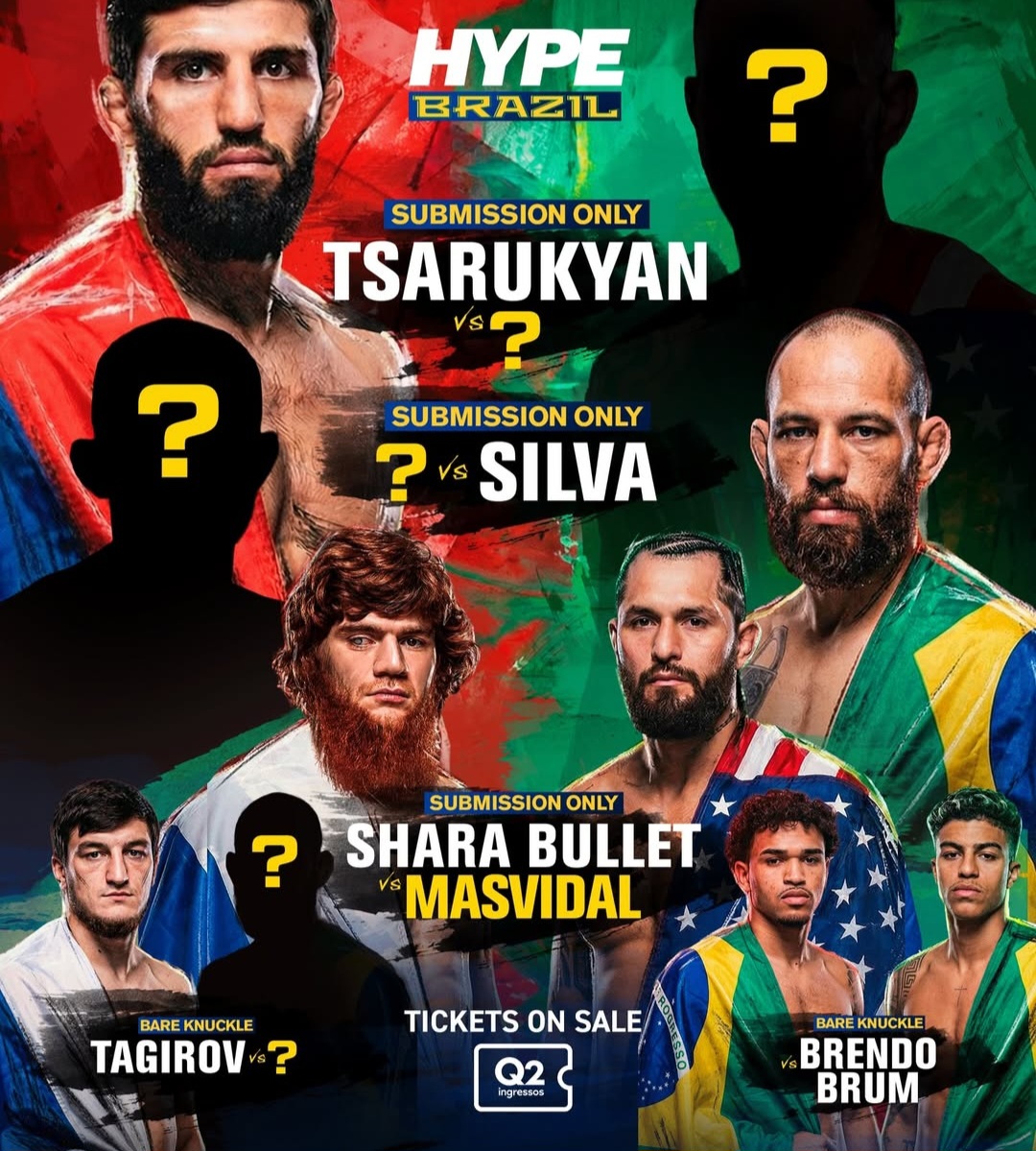 نجما UFC تساروكيان وسيلفا ينضمان إلى عرض Hype Fighting في ريو
