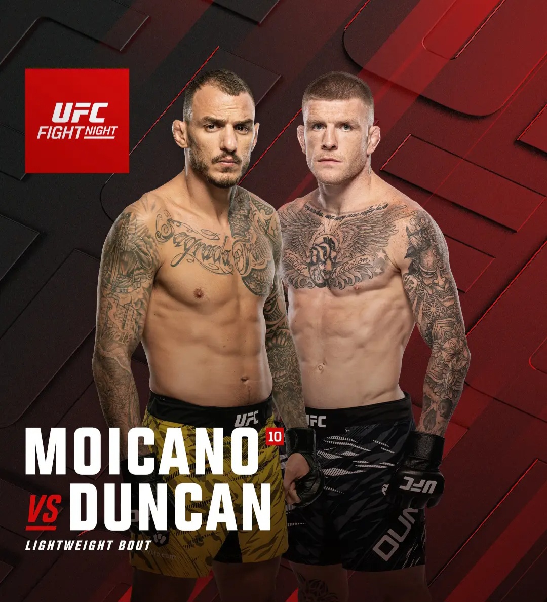 جميع نزالات UFC Vegas 115: مويكانو vs دنكان – النتائج الرسمية كاملة