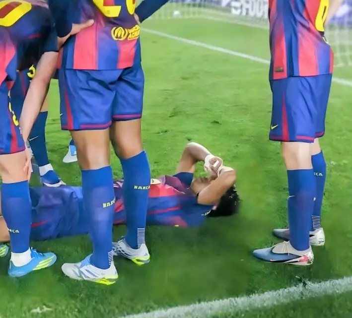 إصابة مقلقة تضرب برشلونة.. وغياب محتمل لـ لامين يامال حتى نهاية الموسم