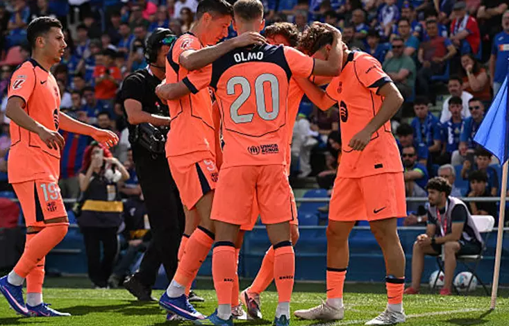 بالفيديو..برشلونة يقترب من حسم الليغا بثنائية في خيتافي ويواصل الابتعاد في الصدارة