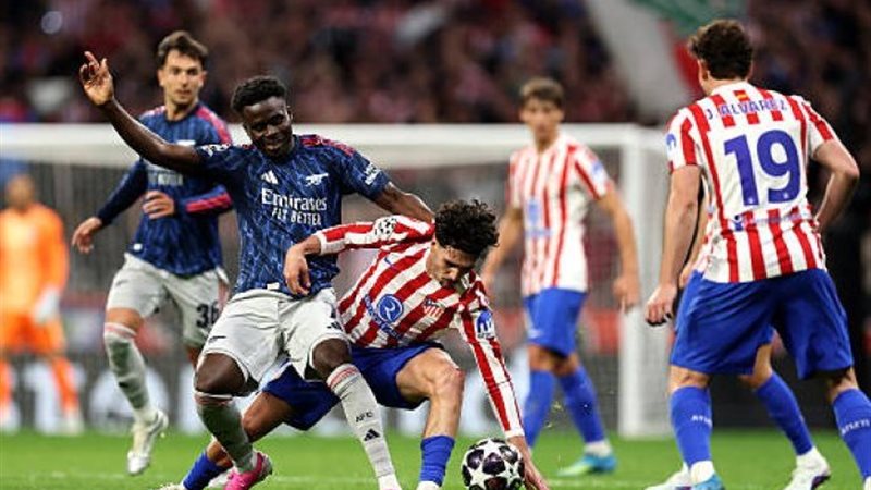 أرقام وإحصائيات مثيرة بعد قمة أتلتيكو مدريد وآرسنال في دوري الأبطال