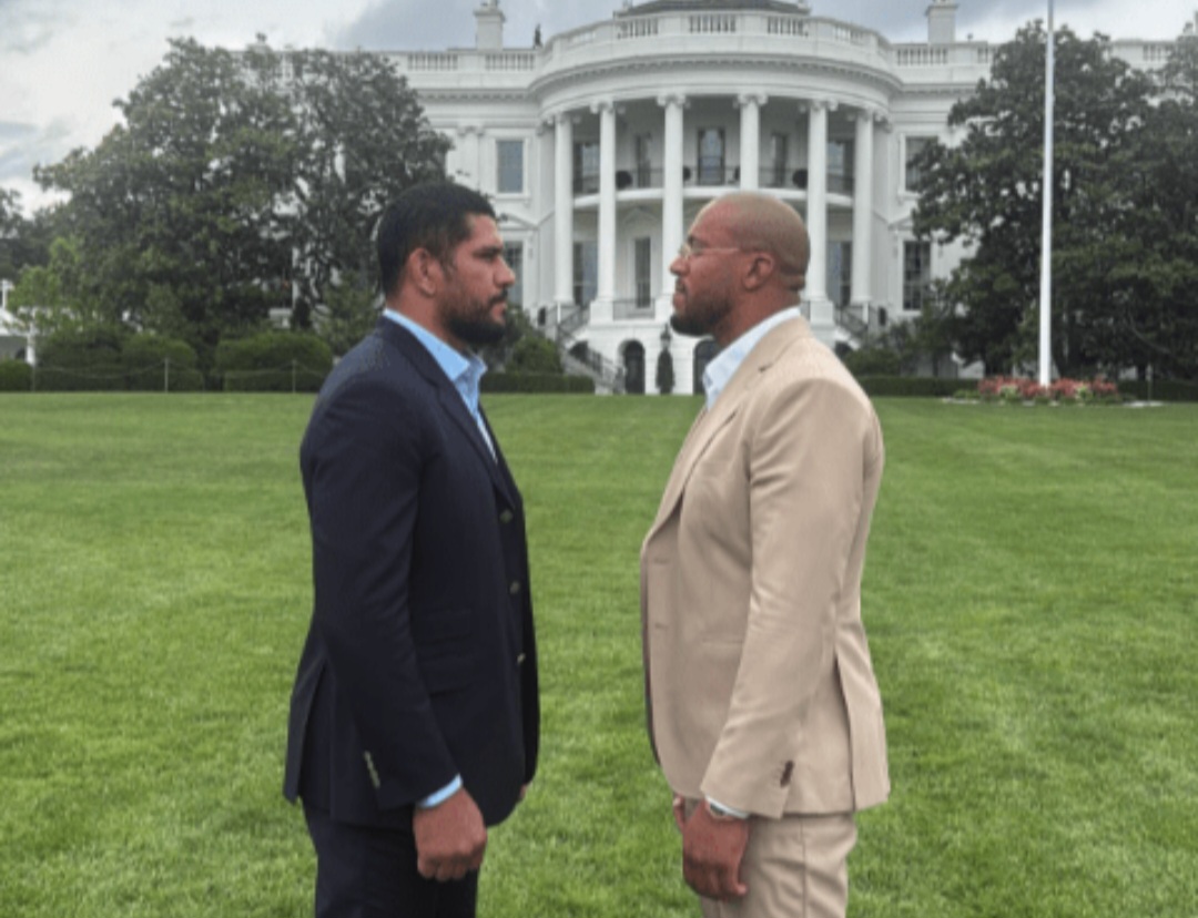 أليكس بيريرا وسيريل غان يتواجهان لأول مرة داخل البيت الأبيض قبل نزال UFC White House التاريخي