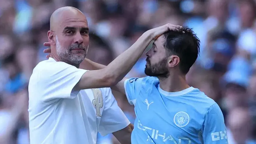 مانشستر سيتي يودّع برناردو سيلفا وجون ستونز وبيب جوارديولا في ليلة مؤثرة بملعب الاتحاد