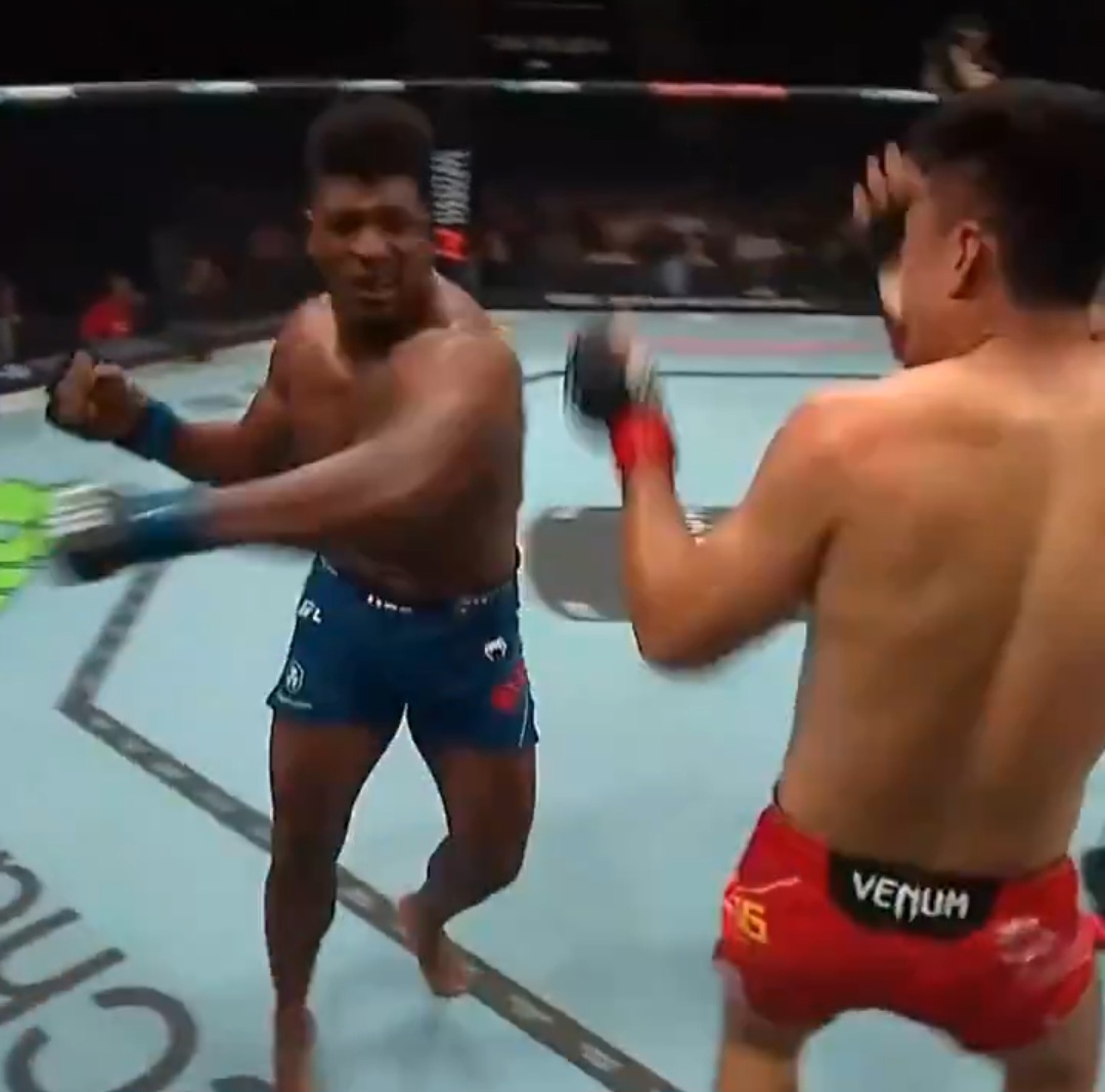 ألونزو مينيفيلد يصدم جمهور الصين ويُسقط تشانغ مينغيانغ بالضربة القاضية في UFC Macau