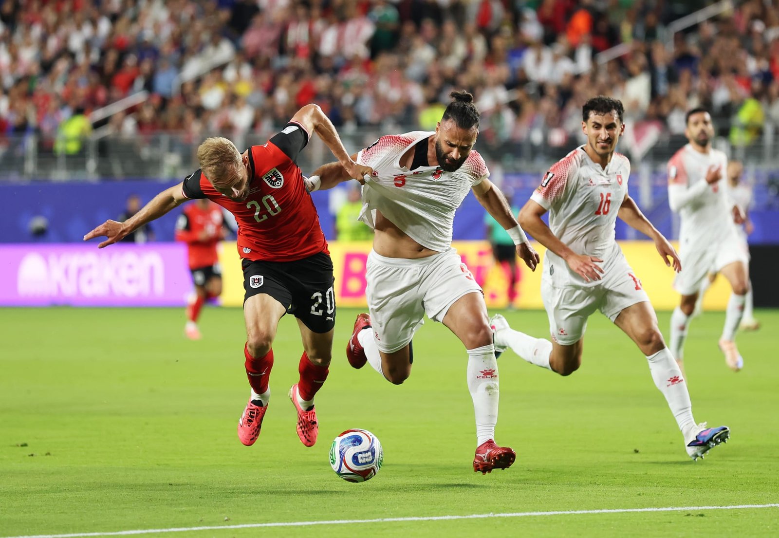 بعد العراق والجزائر.. الأردن يسقط أمام النمسا في كأس العالم 2026