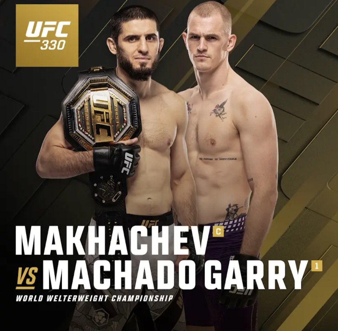 إسلام ماخاشيف يدافع عن لقبه في الوزن الوسط أمام إيان ماتشادو غاري في نزال مرتقب بـ UFC 330