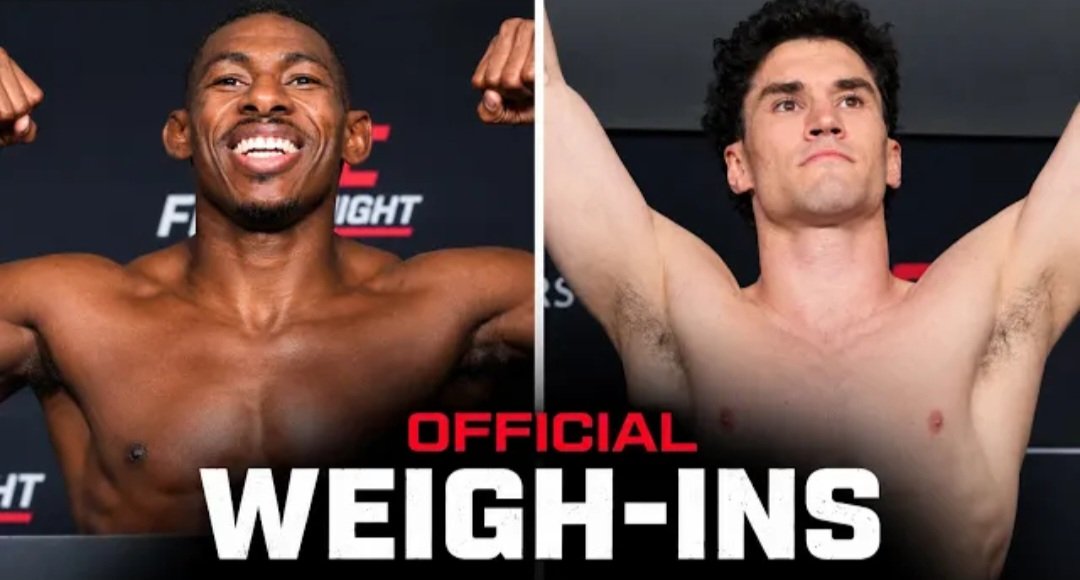 نتائج وزن المقاتلين قبل UFC Edmonton.. باكلي ومالوت يستعدان للنزال الرئيسي