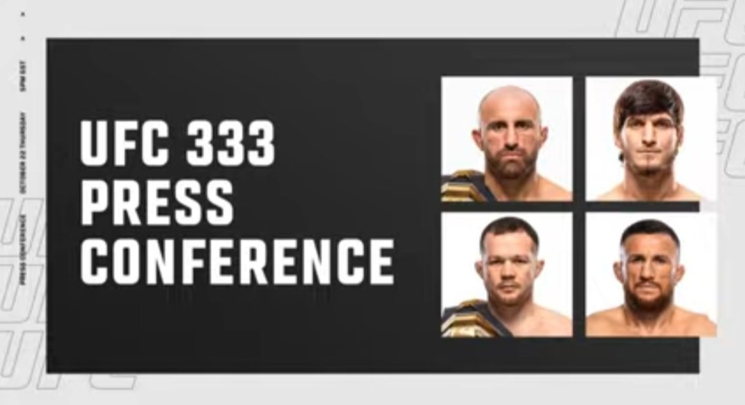المؤتمر الصحفي الثاني لـ UFC 333.. أبرز تصريحات المقاتلين قبل النزالات
