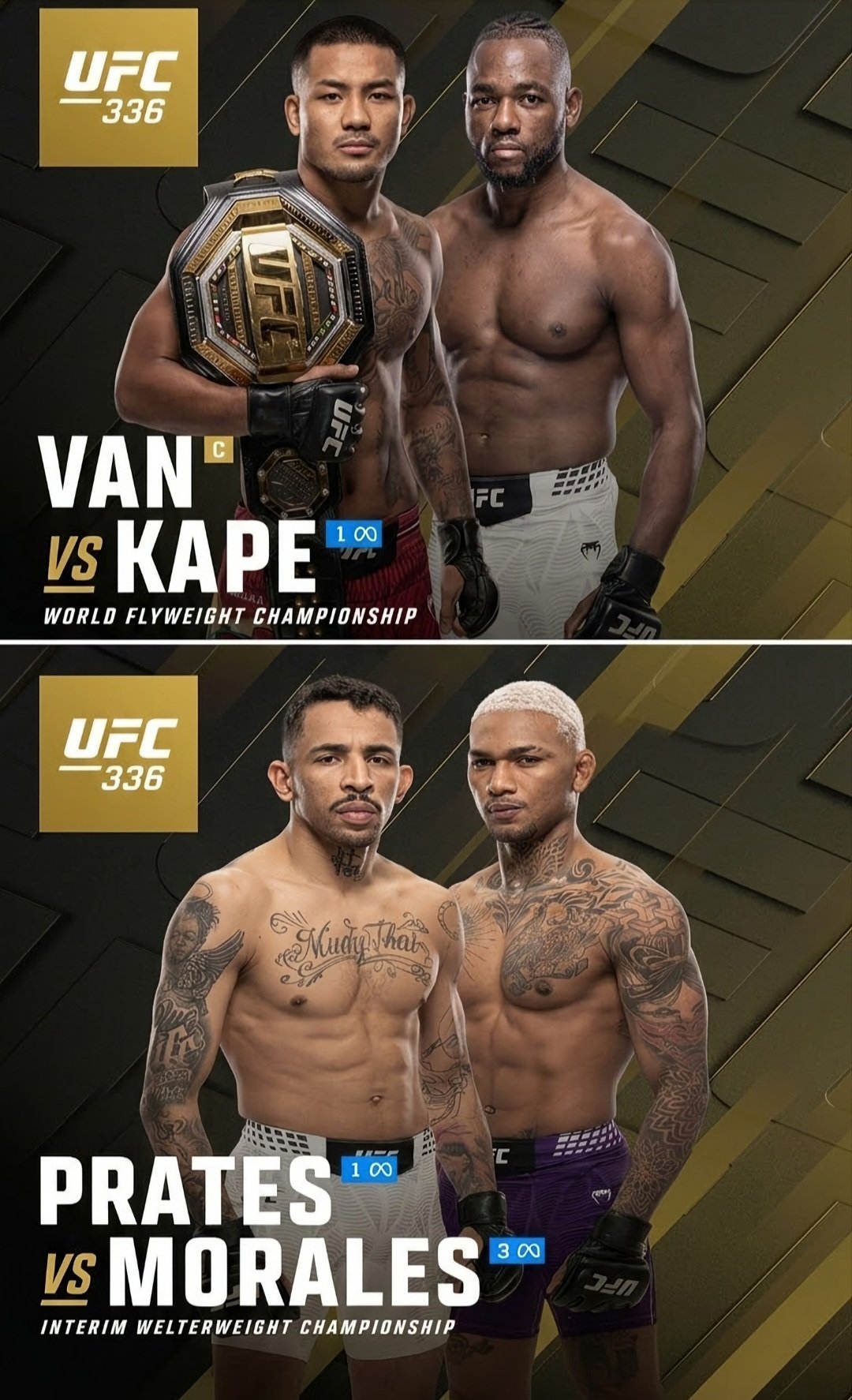 UFC 336 يشهد نزالين على اللقب في تورونتو.. فان يواجه كاب وبراتيس يصطدم بموراليس
